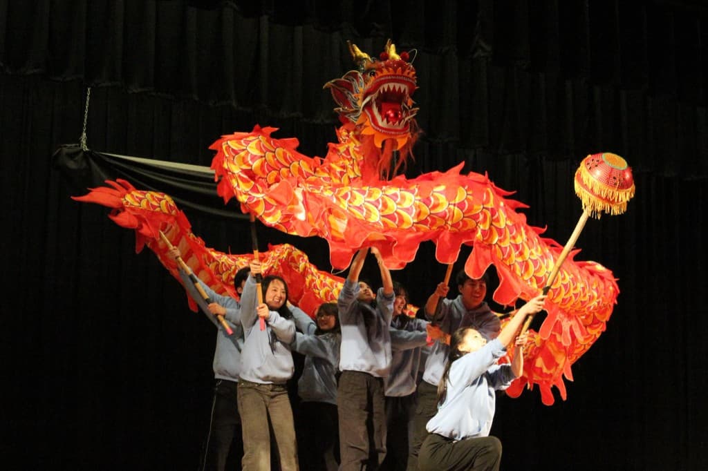 Dragon dance at Chinafest